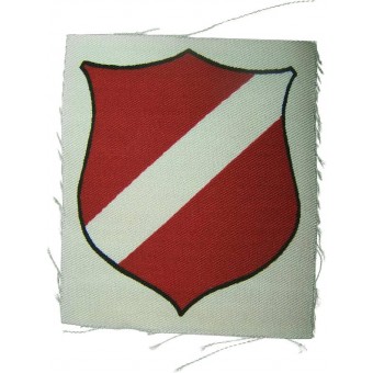Latvian volunteers printed sleeve shield. Espenlaub militaria