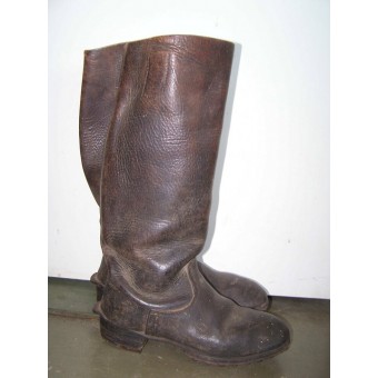 WW2 German dark brown combat boots. Espenlaub militaria