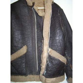 Lend-Lease sheepskin flyer jacket used by Red Army flyer. Espenlaub militaria
