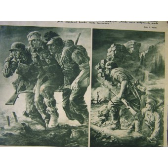 WW2 period Estonian Waffen SS propaganda magazine. Espenlaub militaria
