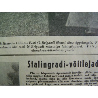 German WW2/Waffen SS propaganda magazine Pildileht printed in Estonian, 5/1943. Espenlaub militaria
