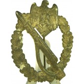 Infanterie Sturmabzeichen badge. Infantry assault badge, silver