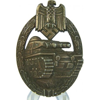 Bronze Panzerkampfabzeichen. Bronze grade tank assault badge. Espenlaub militaria
