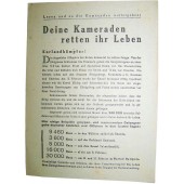 Deine Kameraden retten ihr Leben. Soviet Leaflet for German troops. Kurland Pocket!