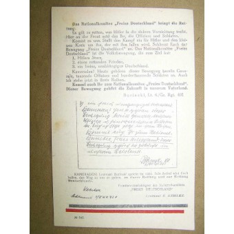WW2 Soviet leaflet for German soldiers-Nationalkomitee Freies Deutschland -Am 15.03 wurde ich gefangengenommen. Espenlaub militaria