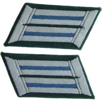Original WW2 Wehrmacht officers collar tabs for administration of Wehrmacht. Espenlaub militaria