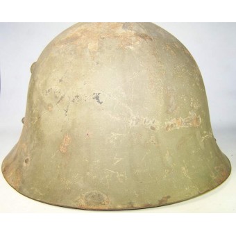 M 36 Bulgarian steel helmet in original pre war paint. Espenlaub militaria