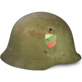 M 36 Bulgarian steel helmet in original pre war paint