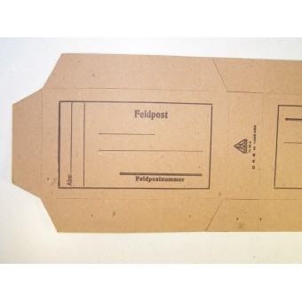 WW2 German Feldpost small postage cardboard box. Espenlaub militaria