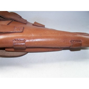 DDR made early postwar leather holster for TT pistol. Espenlaub militaria