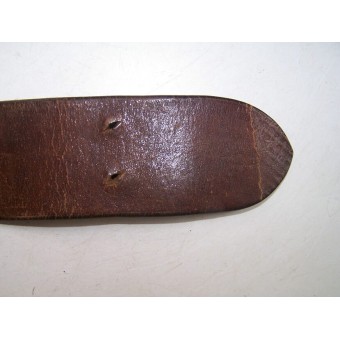 Early NSDAP member brown leather belt. Espenlaub militaria