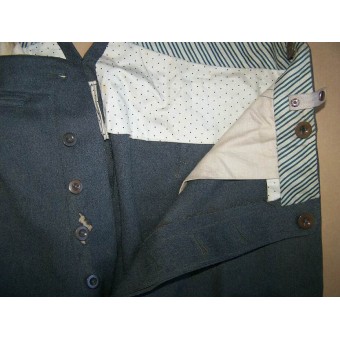 Early walkout/dress white piped infantry trousers