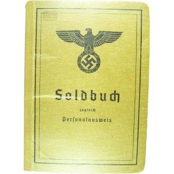 Solbuch issued at the end of the war: 27 March of 1945. Espenlaub militaria