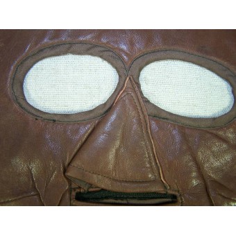 WW2 Soviet flyers protective leather face mask marked 194?. Espenlaub militaria