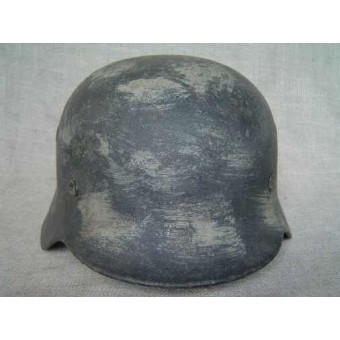 German M40 Winter camouflaged steel helmet. Espenlaub militaria