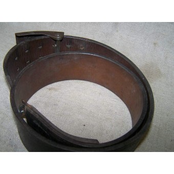 Wehrmacht leather belt with steel buckle. Espenlaub militaria