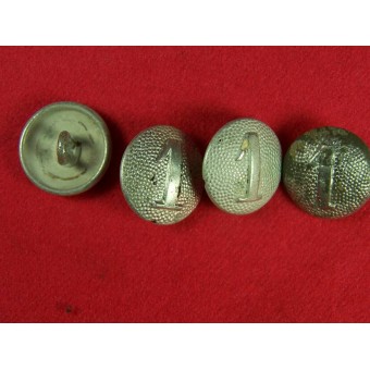 Aluminum buttons for shoulderstraps with numbers  2. Espenlaub militaria