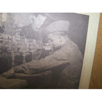 German WW2 Propaganda Leaflet from Ostfront. POWs work for Germany. Espenlaub militaria