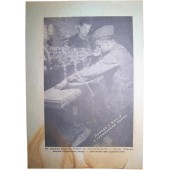 German WW2 Propaganda Leaflet from Ostfront. POWs work for Germany