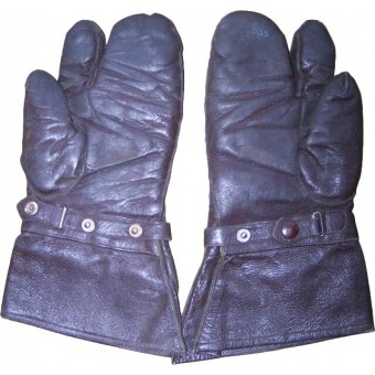 Luftwaffe or dispatch riders leather gloves.. Espenlaub militaria