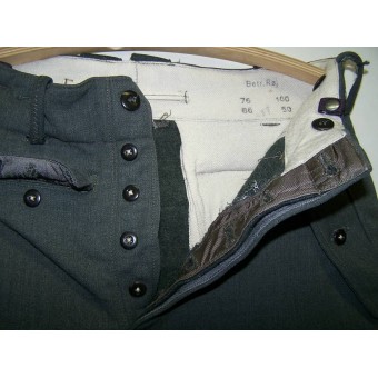 SS M43 trousers Betr Ra (Betrieb Ravensbrueck) Italian gabardine cloth made Kielhose.. Espenlaub militaria