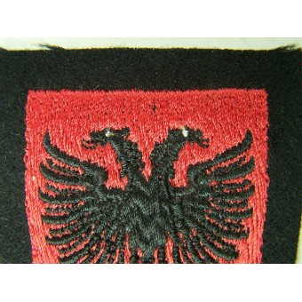 Un-issued Dachau made sleeve shield for Albanian SS volunteers. Espenlaub militaria