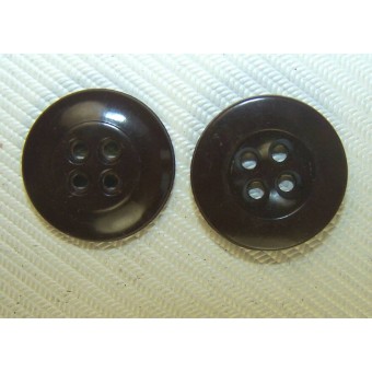 Brown plastic buttons 17-18 mm. Espenlaub militaria