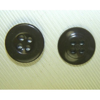 Khaki brown plastic buttons 14 mm. Espenlaub militaria