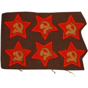 Red Army / Soviet Russian Politruk(Comissar) sleeve stars. Espenlaub militaria