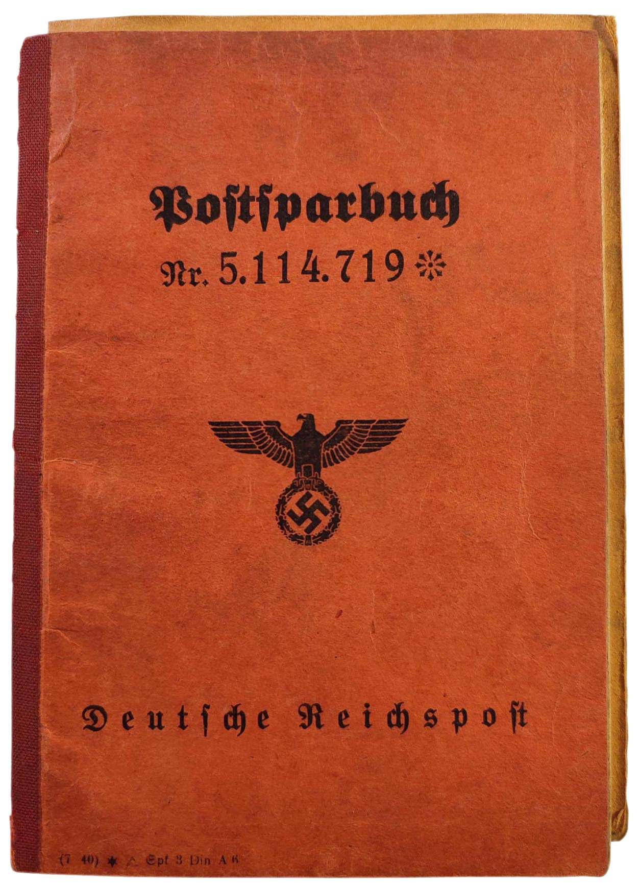 Postsparbuch Libreta De Ahorro Postal Alemana Para Un Estudiante 1941 postsparbuch-libreta-de-ahorro-postal-alemana-para-un-estudiante-1941