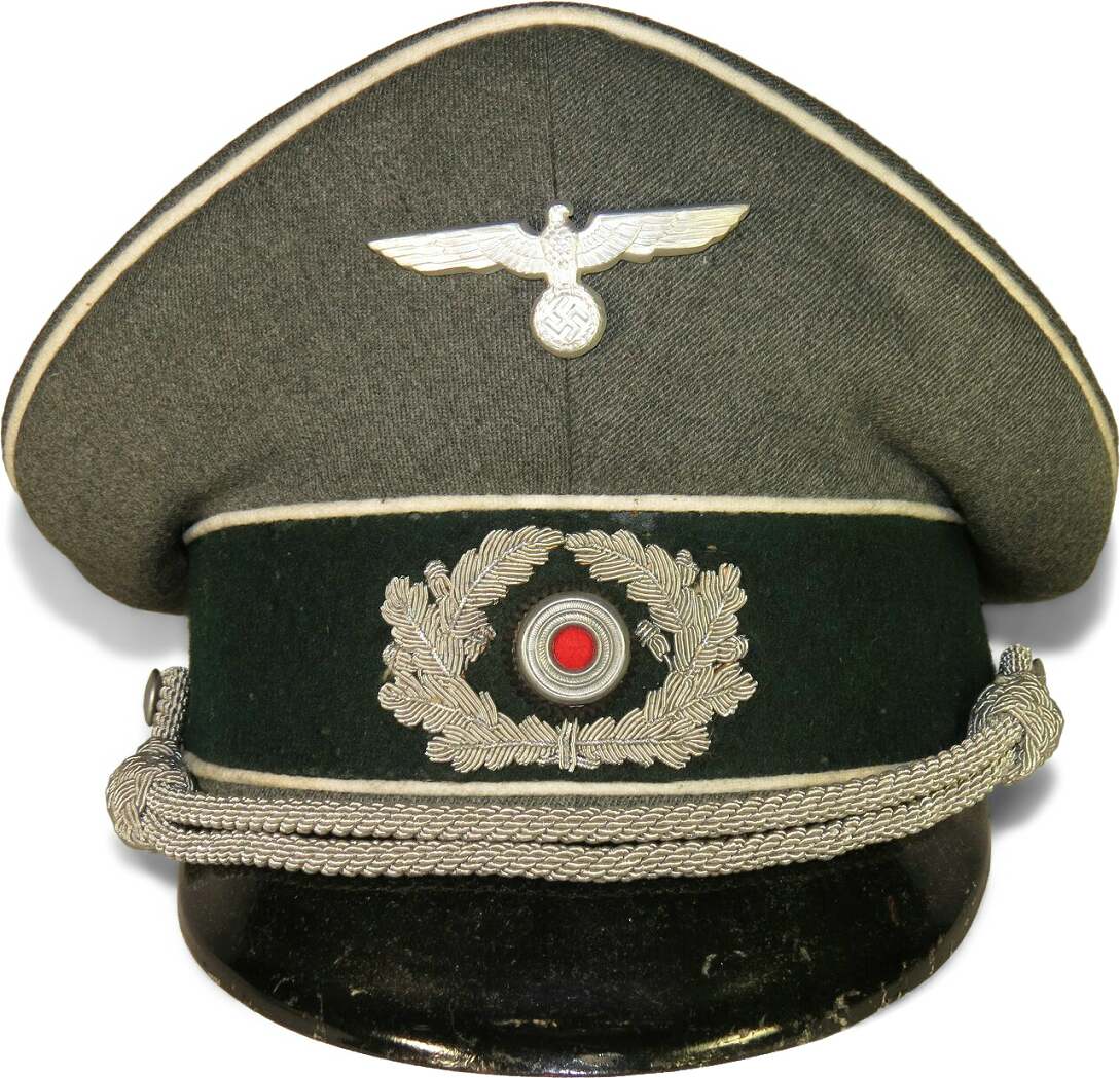 60 WH German Heer Offizier Schirmmütze Gebirgstruppe WH Visor Hat Gr