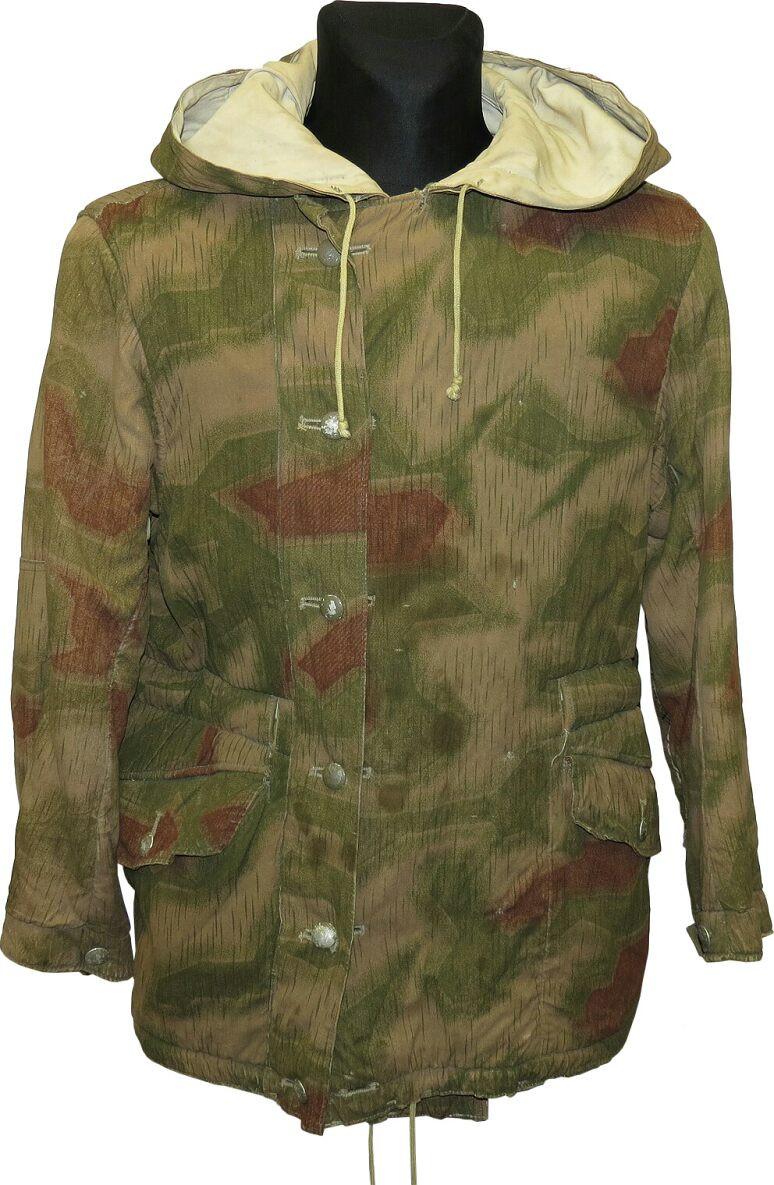 WW2 GERMAN TAN&WATER CAMO AND WHITE WINTER CAMOUFLAGE REVERSIBLE PARKA IN SIZES
