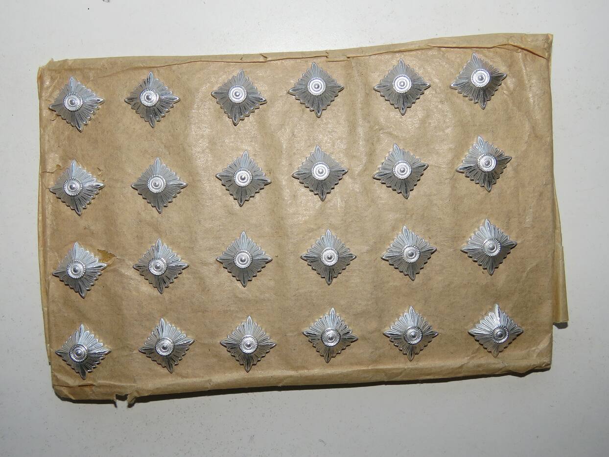 12,5 mm SS-VT or Waffen SS collar tab aluminum rank pip. Overhoff ( OLC).