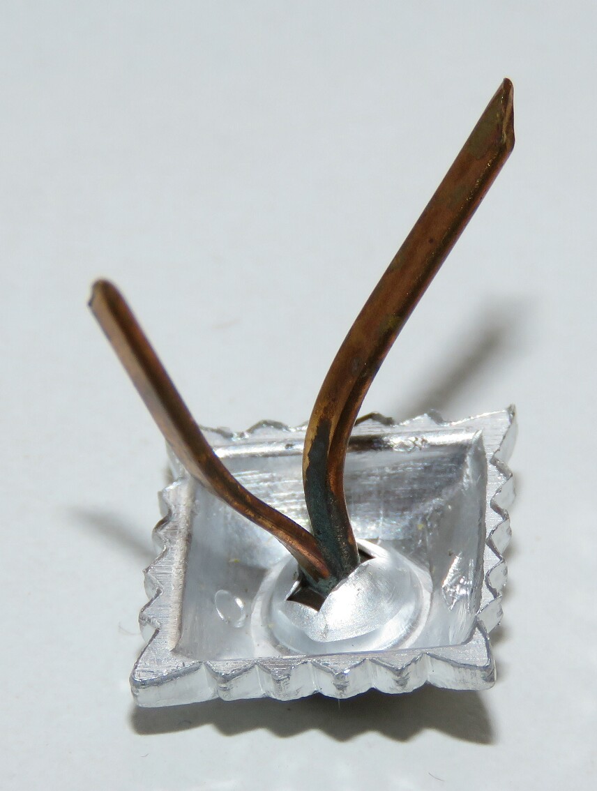 12,5 mm SS-VT or Waffen SS collar tab aluminum rank pip. Overhoff ( OLC).