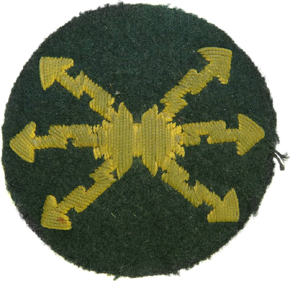 b4554 WW2 German Army Qualification Patch Signal Sergeant Funkmeister 