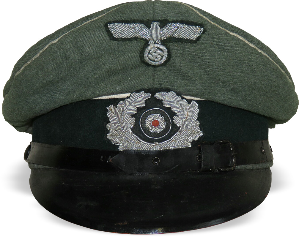 WH German Heer Offizier Schirmmütze Panzer WH Visor Hat Gr 58