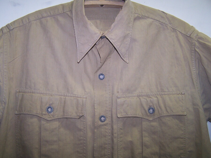 Tropical DAK Luftwaffe cotton shirt, short sleevs.- Heer